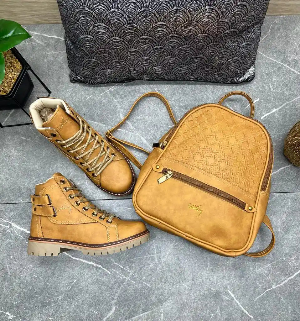 COMBO DAMA  BOLSO - BOTIN VÉLEZ