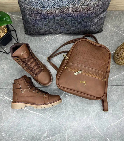 COMBO DAMA  BOLSO - BOTIN VÉLEZ