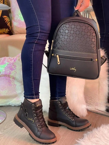 COMBO DAMA  BOLSO - BOTIN VÉLEZ