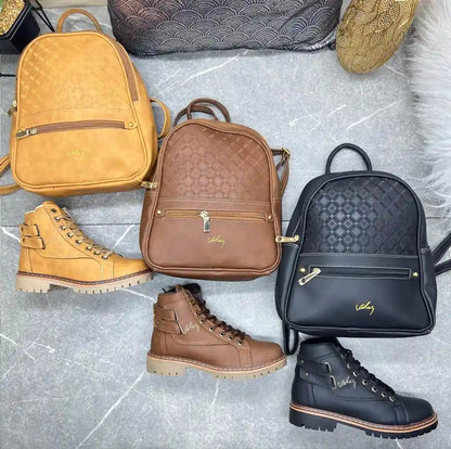 COMBO DAMA  BOLSO - BOTIN VÉLEZ